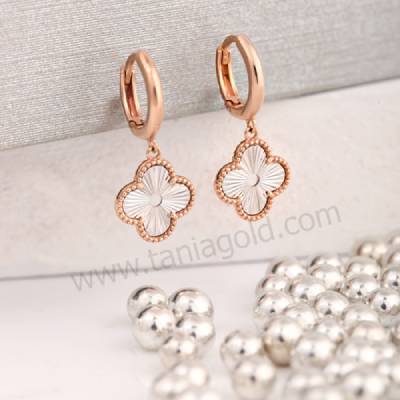 گوشواره حلقه ای طلا با آویز